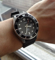 Casio Duro Marlin Diver MDV-106-1A Analogue Quartz Rubber Strap Black Dial Men's Watch